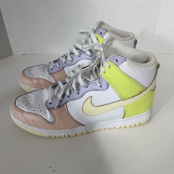 Nike Dunk Women’s Cashmere Lemon Twist Pastel High Top Sneaker DD1869-108 Size 9 - Picture 4 of 7